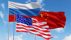 On the brink: Russia and China accused the US of instigating war in the Middle East